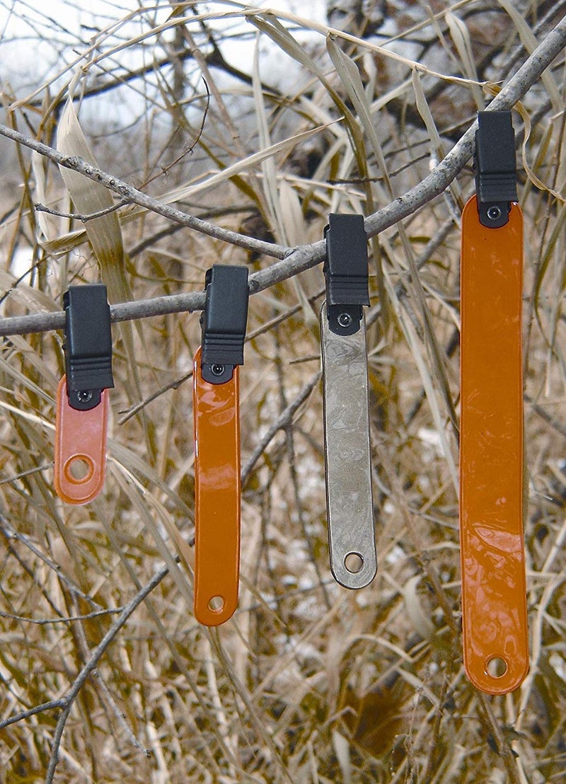 20pcs 3" Orange Reflective Tree Marker Ribbons (Pack of 20) - Highly Reflective Hanging Trail Marking Reflectors for Hiking or Hunting